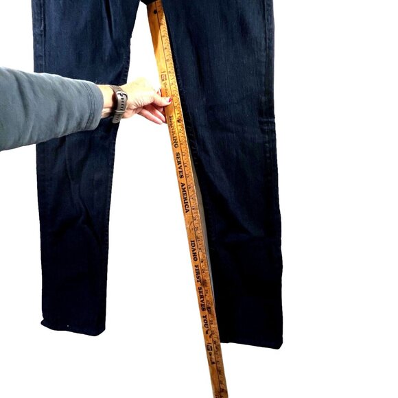 True Religion Rocco Relaxed Skinny Jeans Blue Denim Dark Wash Sz 33 flap Pocket - Picture 6 of 14